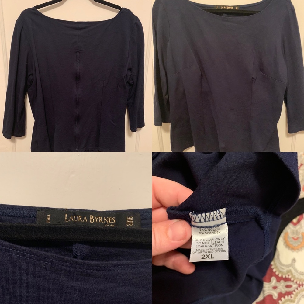 Pinup Girl Sabrina top 2x Navy